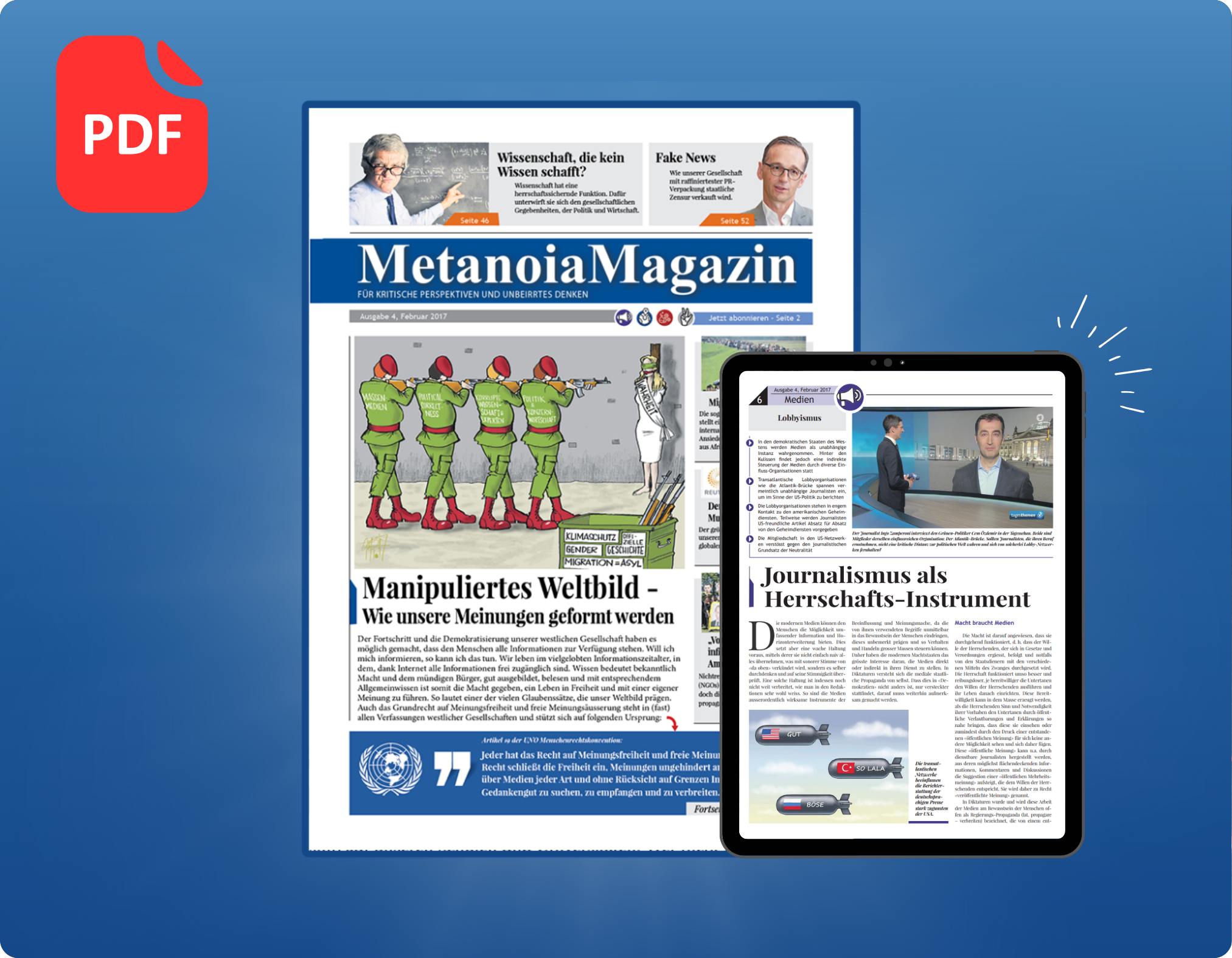 Ausgabe 04: Manipuliertes Weltbild - Wie unsere Ansichten geformt werden