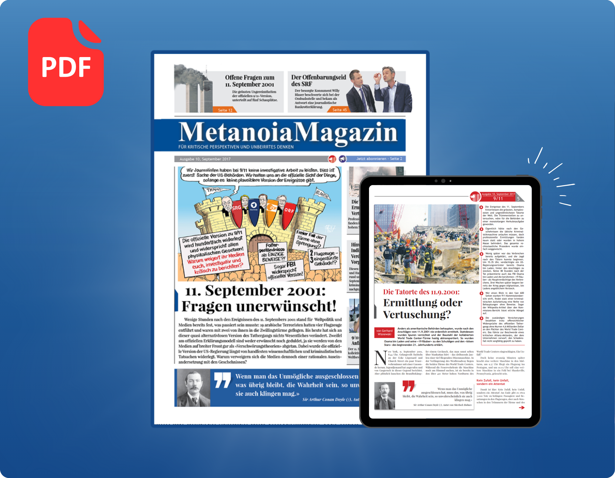 Ausgabe 10: 11. September 2001: Fragen unerwünscht!